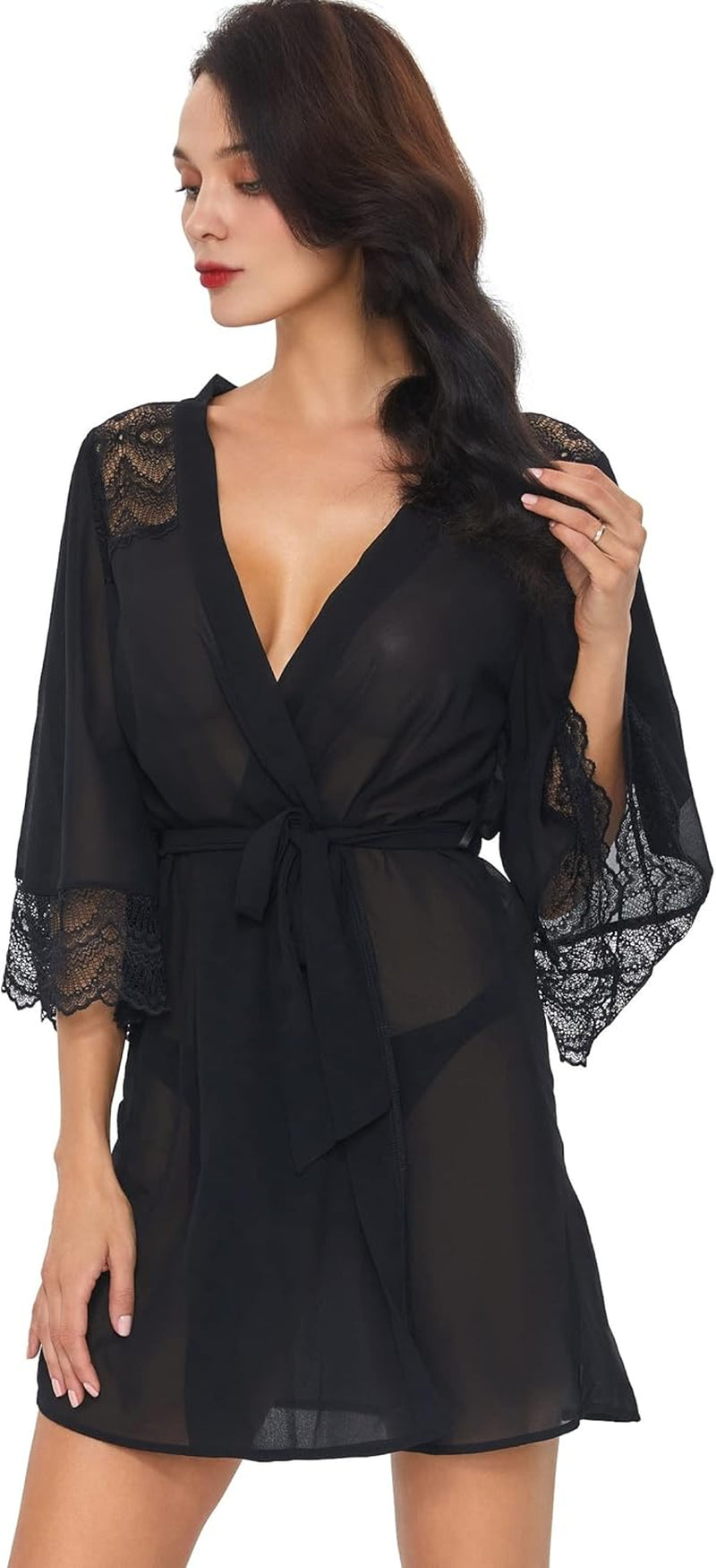 Women'S Soft Nightgown Long Kimono Robes Swimsuit Cover Ups Maxi Beach Dress