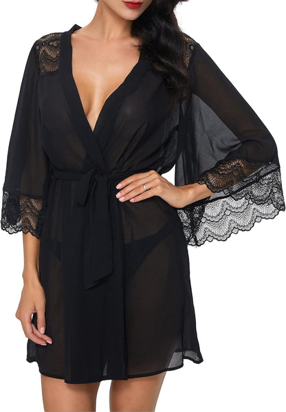 Women'S Soft Nightgown Long Kimono Robes Swimsuit Cover Ups Maxi Beach Dress