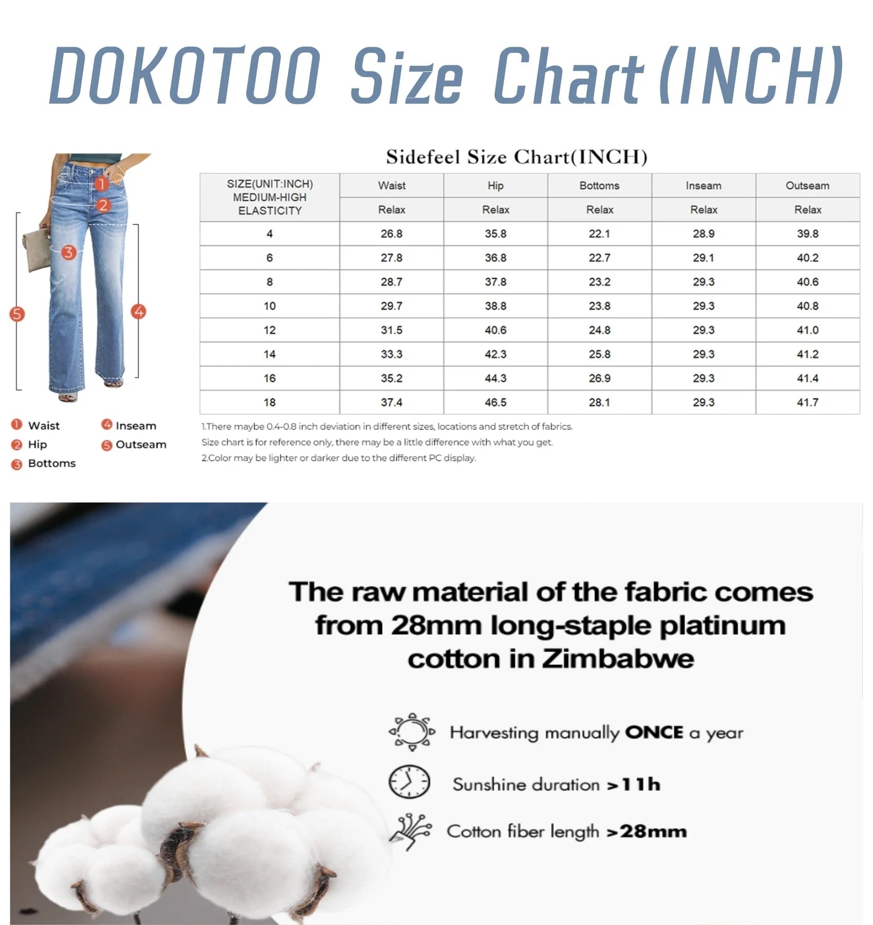 Wide Leg Jeans for Women Casual Loose Stretch Denim Pants Fashion Retro High Rise Wide-Leg Jean Trousers with Pockets US Size 4