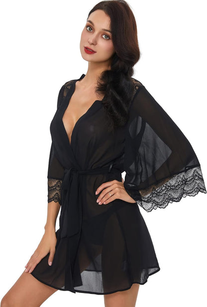 Women'S Soft Nightgown Long Kimono Robes Swimsuit Cover Ups Maxi Beach Dress